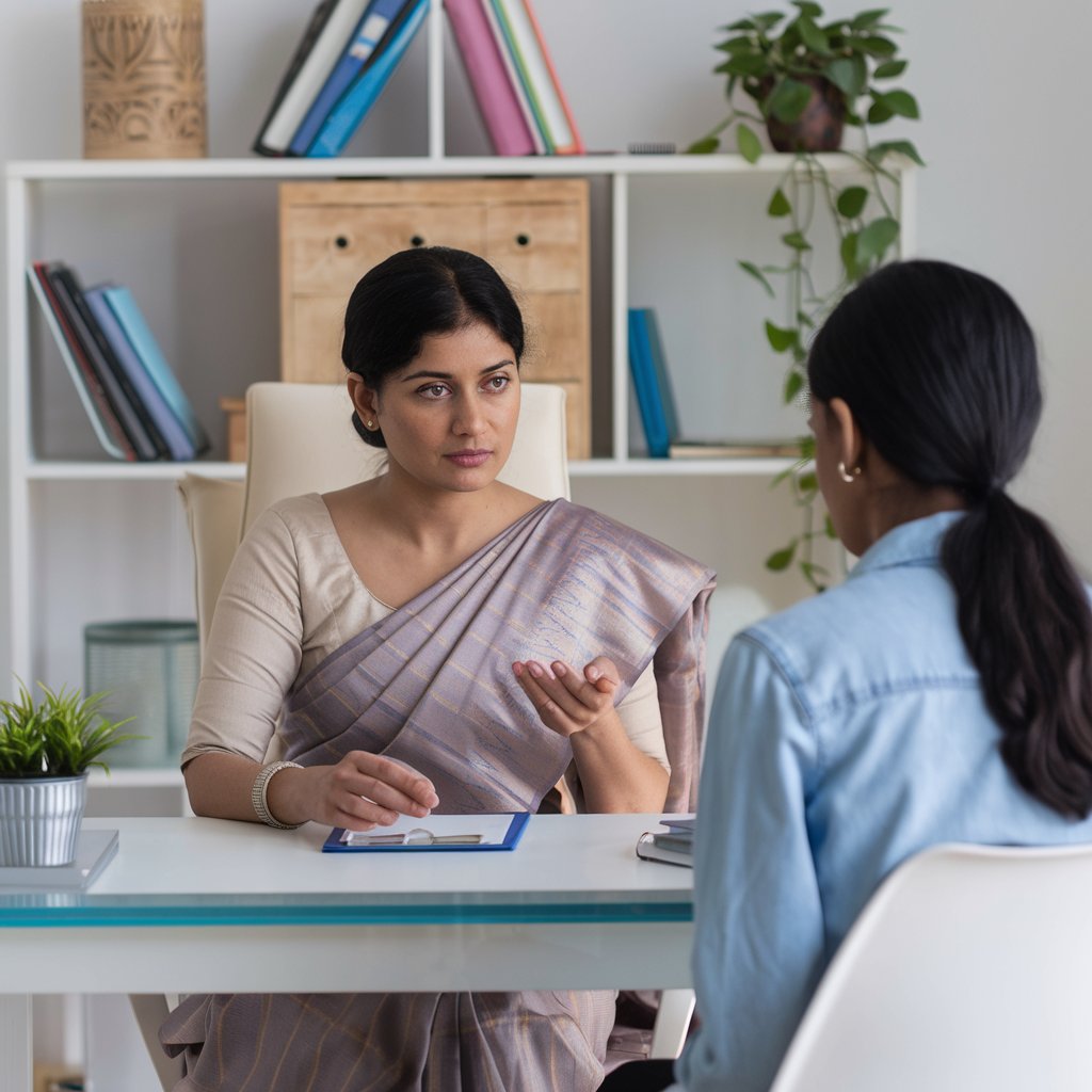 a-photo-of-an-indian-female-therapist-in_l5yKlEwNSzKBIAVS6RUX9w_42sEyFxmQuCGZA0MGEezWA